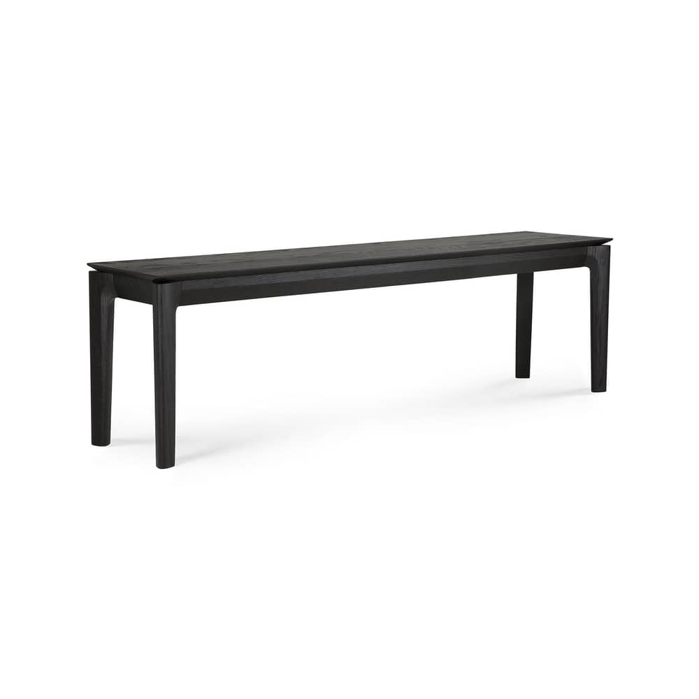 Banc Bok / L 166 cm - Chêne massif - Ethnicraft - Noir - Chêne massif