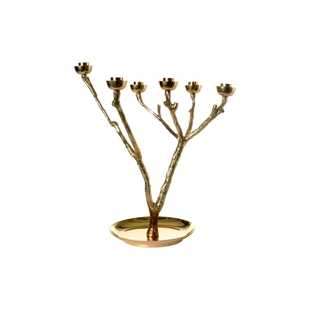 Twiggy Small Candelabra metal gold / Ø 40 x H 35 cm - Pols Potten - Gold - Metal