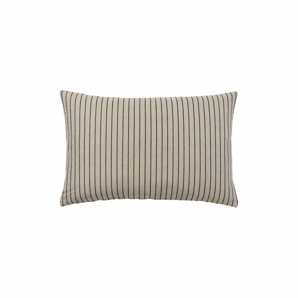 Housse de coussin Karen beige / 40 x 60 cm - BROSTE COPENHAGEN - 40 x 60 cm / Beige & noir - Coton