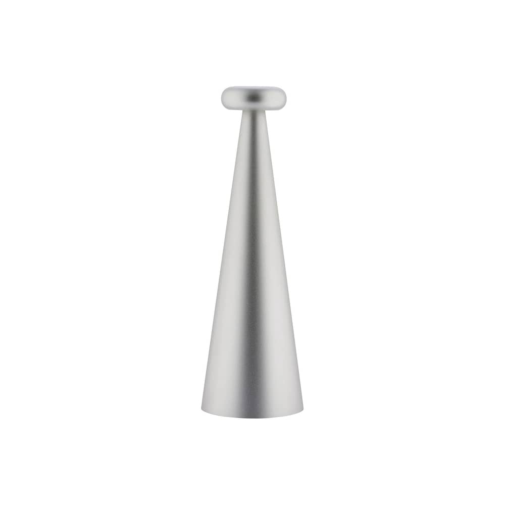 Schnurlosleuchte Bedin LED metall grau - Alessi - Grau - eloxiertes Aluminium