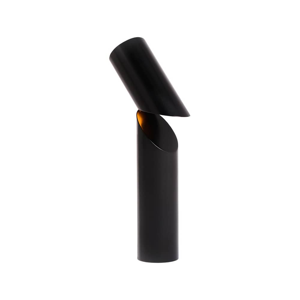 Ida Table lamp metal black / Ø 10 x H 55 cm - Metal - Axel Chay - Black - Lacquered steel