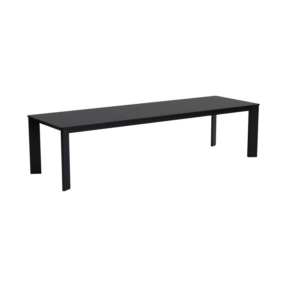 Table rectangulaire Chisel 30 bois noir / 300 x 95 cm - Hay - Noir - Placage de chêne laqué
