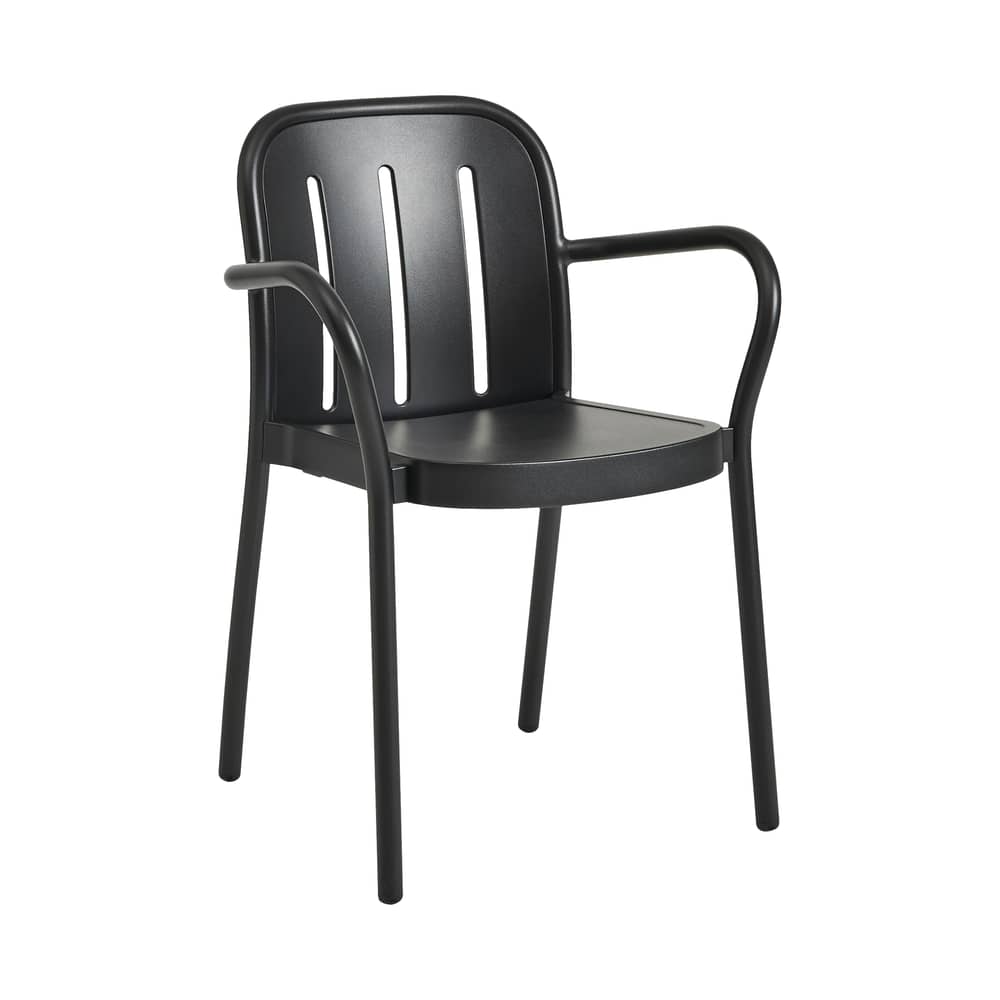 Fauteuil empilable Deville métal noir - Hay - Anthracite - 