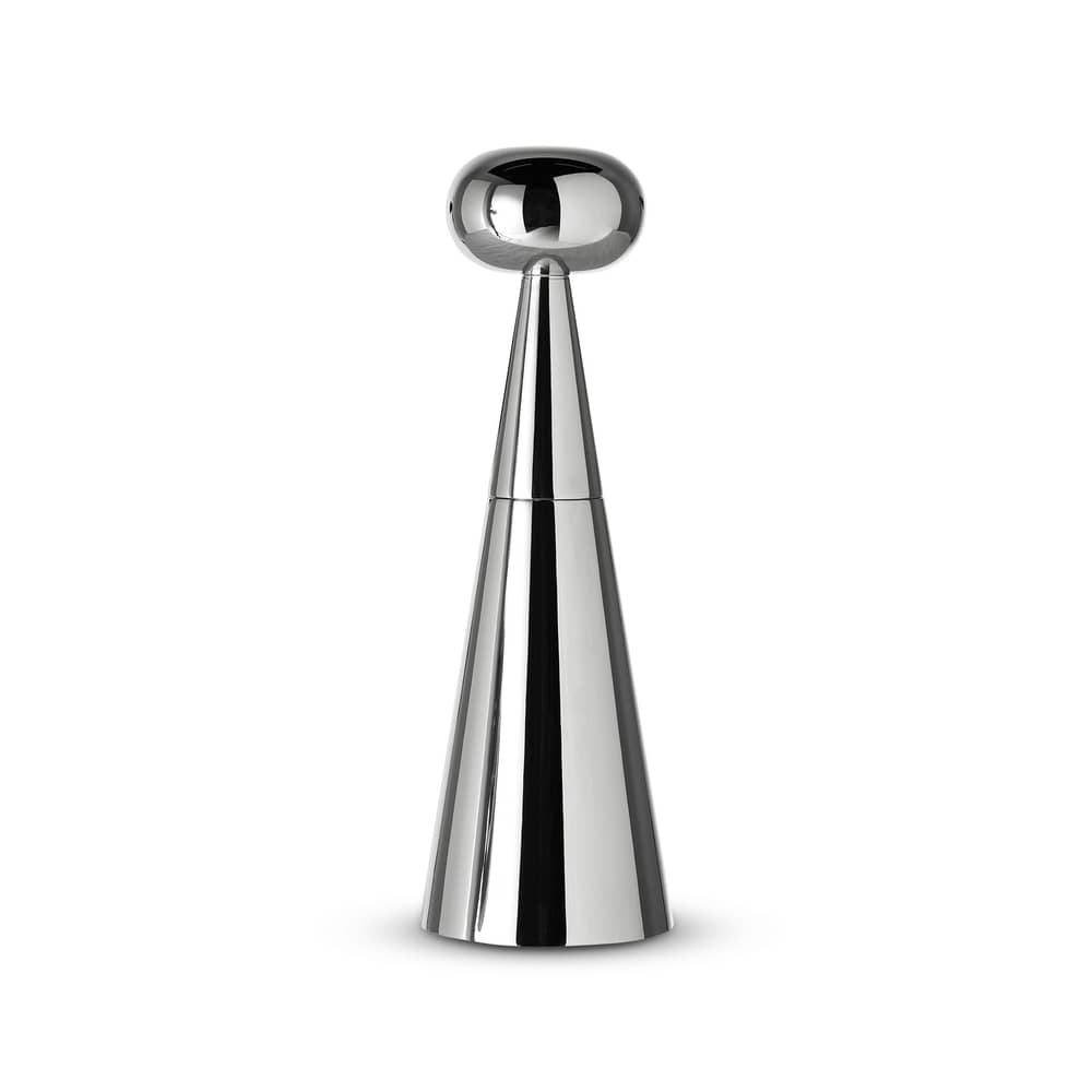 Macina spezie Mill Small metallo / Acciaio - H 25 cm - Tom Dixon - Acciaio lucidato - Acciaio inossidabile lucido
