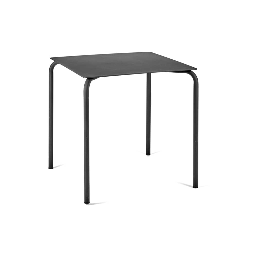 quadratischer Tisch August metall schwarz / Aluminium - 70 x 70 cm - Serax - Schwarz - Thermolackiertes Aluminium