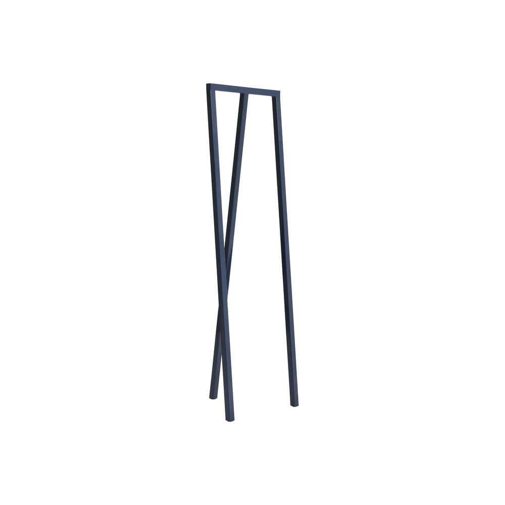 Supporto Loop Stand Hall metallo blu / L 45 x P 39 x H 150 cm - Hay - Blu profondo - Acciaio laccato