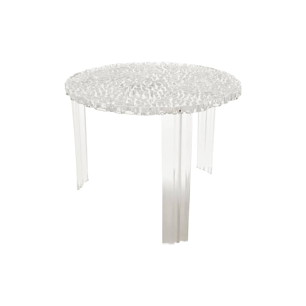 Table basse T-Table Alto / Ø 50 x H 44 cm - Kartell - Cristal - PMMA