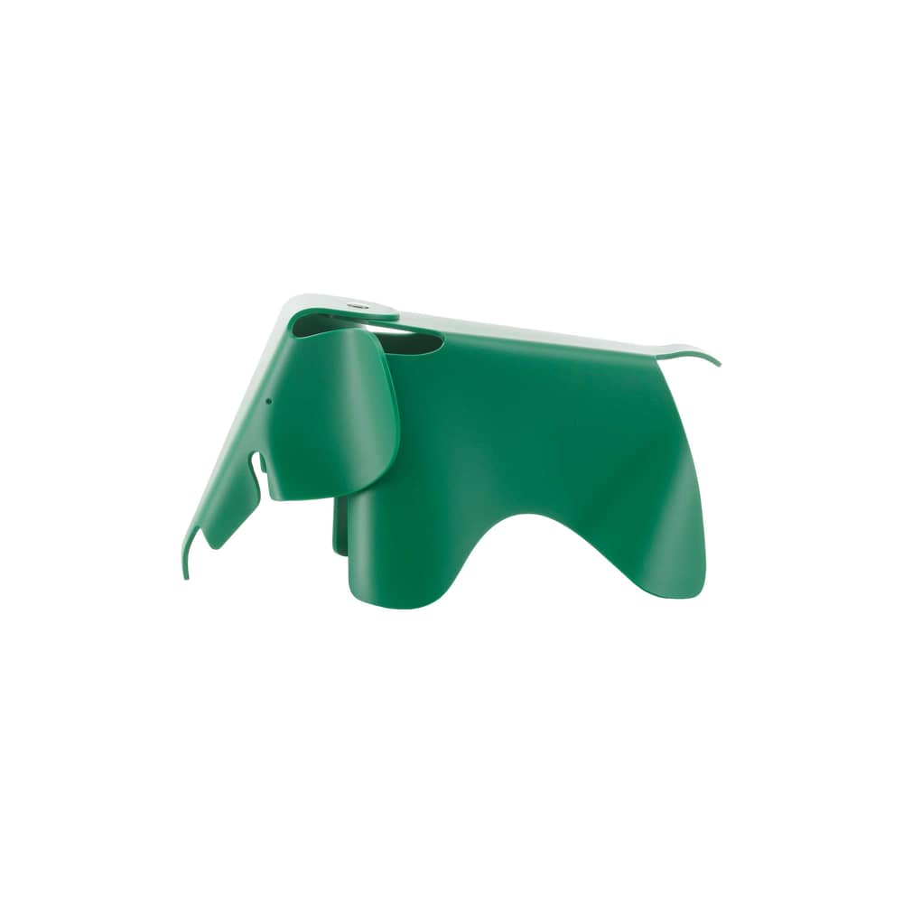 Décoration Eames Elephant RE (1945) vert / Small - L 39 cm / Plastique recyclé - Vitra - Vert émeraude - Polypropylène recyclé