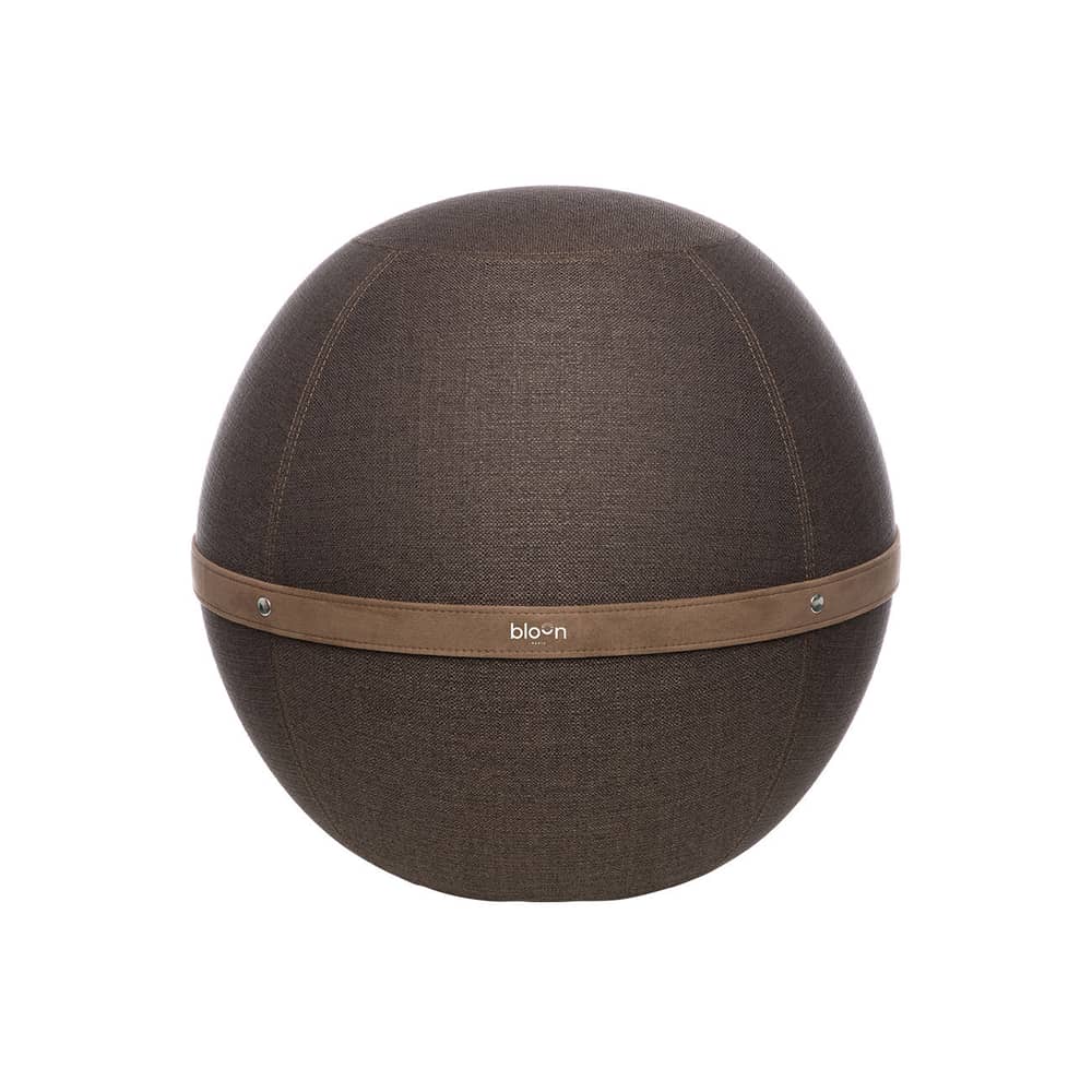 Pouf Original / Siège ergonomique - Ø 55 cm / Tissu chiné - BLOON PARIS - Chocolat - PVC, Tissu polyester