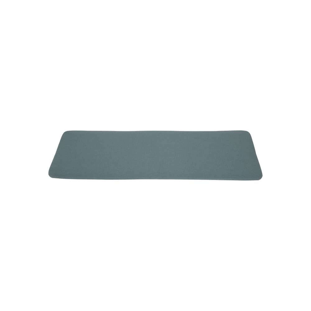 Accessoire / Coussin pour banc Curva - 95,5 x 32 cm - AYTM - Bleu bouclé - Mousse polyuréthane, Tissu bouclé