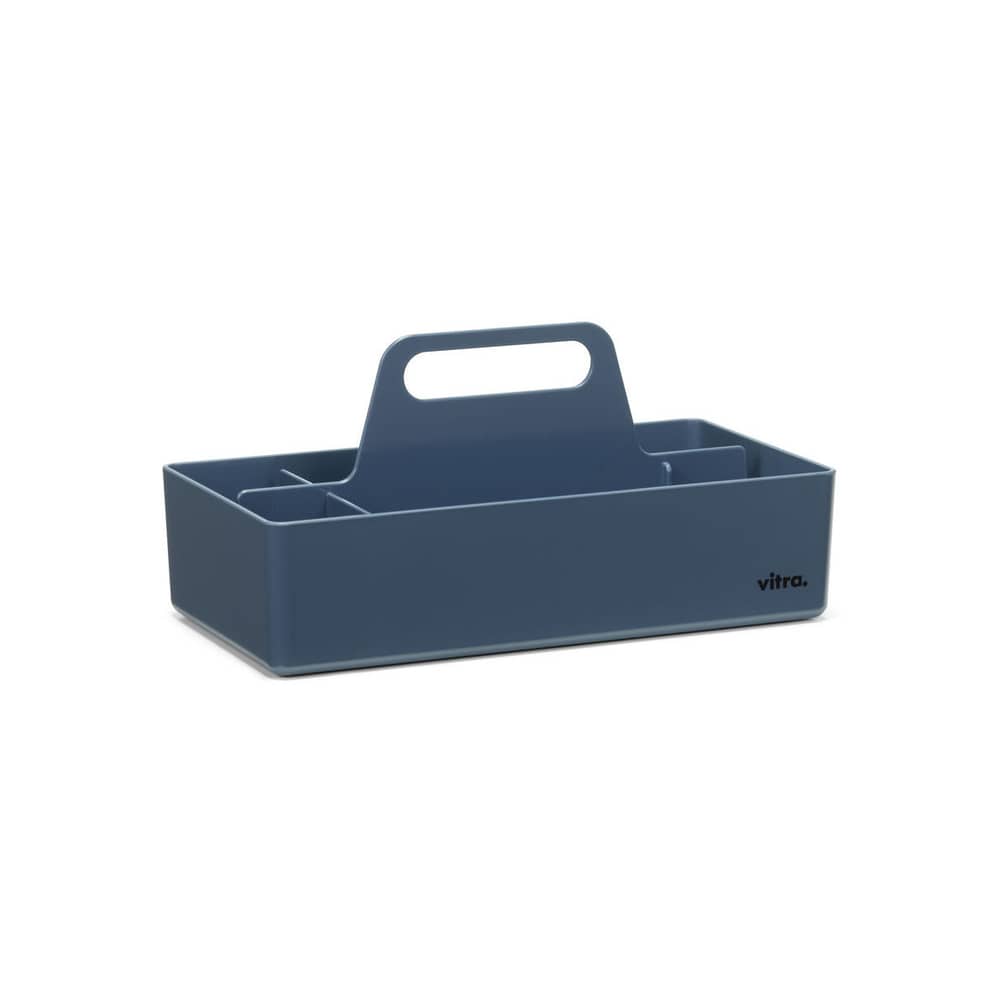 Bac de rangement Toolbox RE plastique bleu / Recyclé - 32 x 16 cm / Arik Levy, 2010 - Vitra - Bleu mer - ABS recyclé