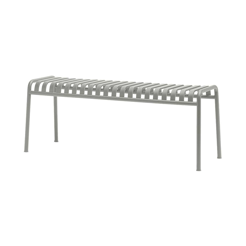 Banc Palissade métal gris / L 120 cm - Bouroullec, 2016 - Hay - Gris clair - Acier laqué époxy