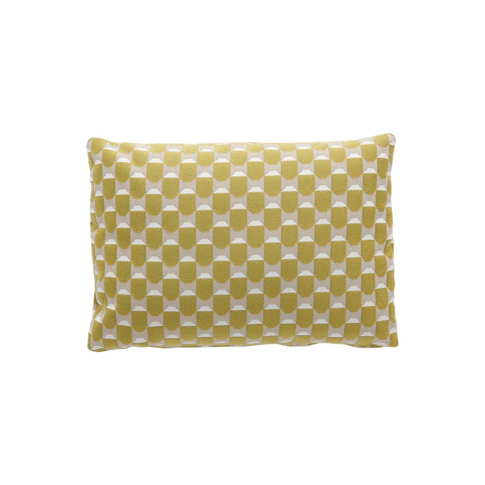Liberty Outdoor cushion textile yellow / 45 x 32 cm - Kartell - Yellow (Liberty Obi Check) -  Ouate, Outdoor fabric