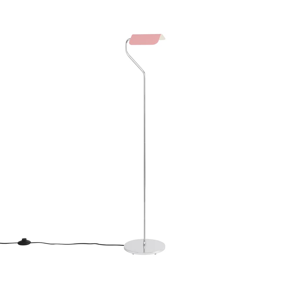 Stehleuchte Apex metall rosa / Schwenkbare Leseleuchte - H 110 cm - Hay - Rosa - bemalter Stahl, verchromter Stahl