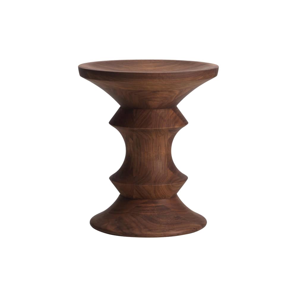 Tabouret Stools bois marron / Modèle C - Vitra - Modèle C / Noyer foncé - Noyer massif