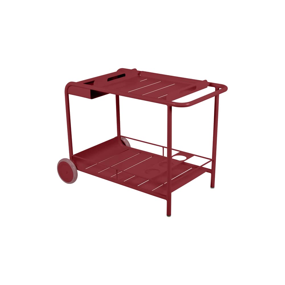 Ablage Luxembourg metall rot / Aluminium - Fermob - Chili - lackiertes Aluminium