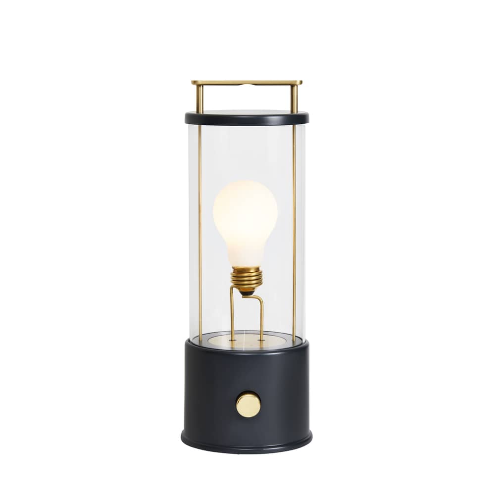 Lampe extérieur sans fil rechargeable The Muse métal noir / IP44 - Verre - TALA - Noir Hackles - Aluminium, Laiton massif, Verre borosilicaté