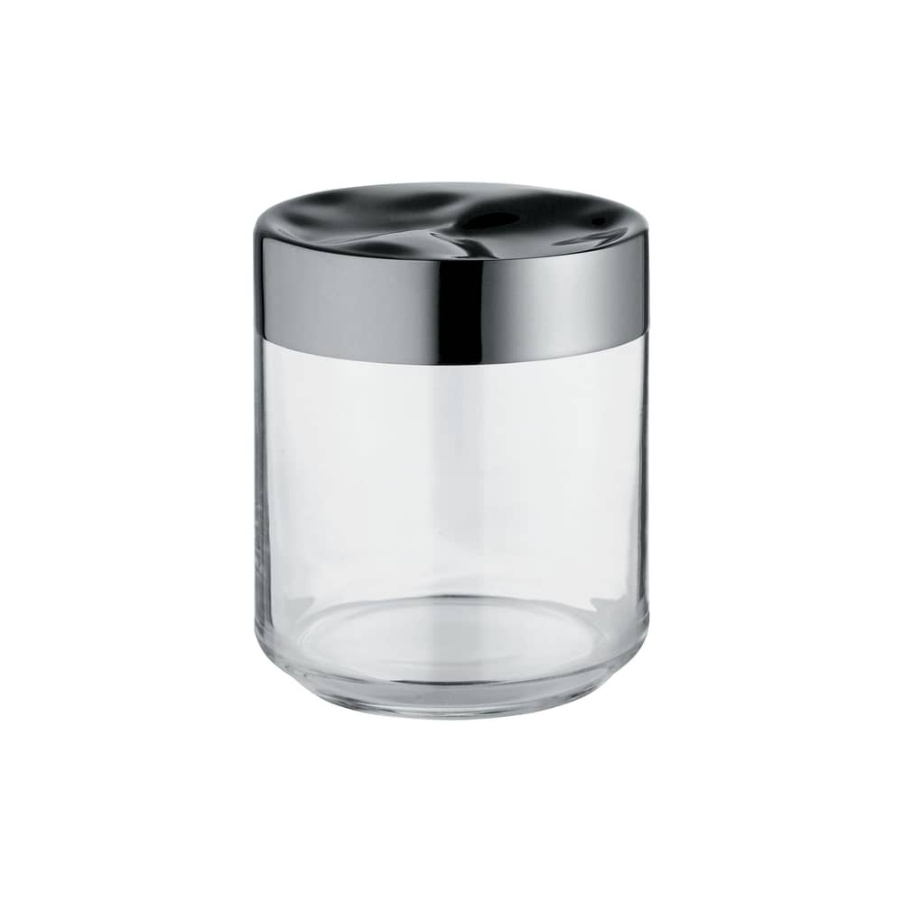 Julieta Airtight jar metal glass transparent 75 cl - Alessi - Transparent & steel - Glass, Stainless steel