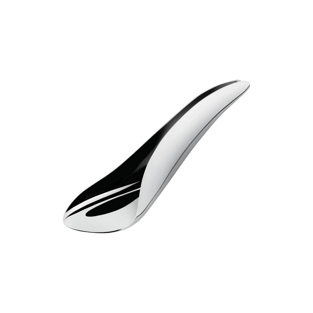 Cuillère à thé Tèo métal / Cuillère-essoreuse pour sachet de thé - Alessi - Acier brillant - Acier inoxydable poli