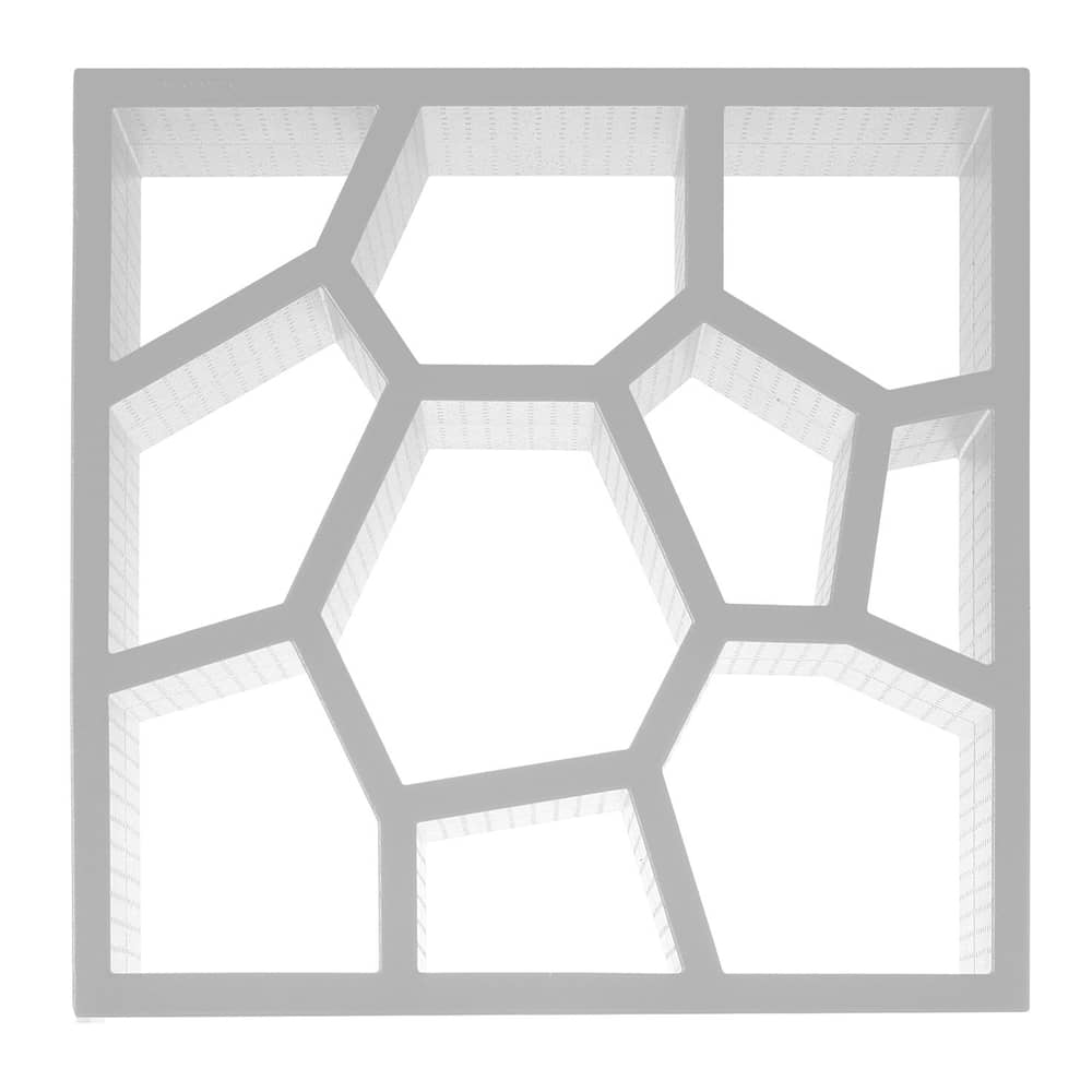 Bibliothèque Opus Incertum plastique blanc - Casamania - Blanc - Polypropylène expansé