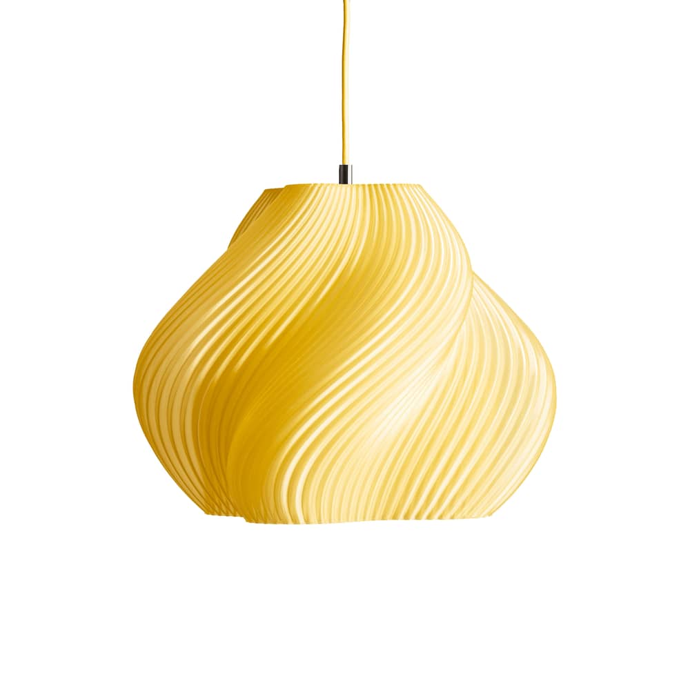 Suspension Soft Serve 03 jaune / Ø 37 x H 30 cm - CRÈME ATELIER - Sorbet limoncello - PLA recyclé