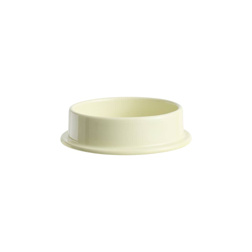 Kerzenleuchter Column Large keramik weiß / Für Blockkerze - Ø 12,8 cm - Hay - Limettengelb - Fayence