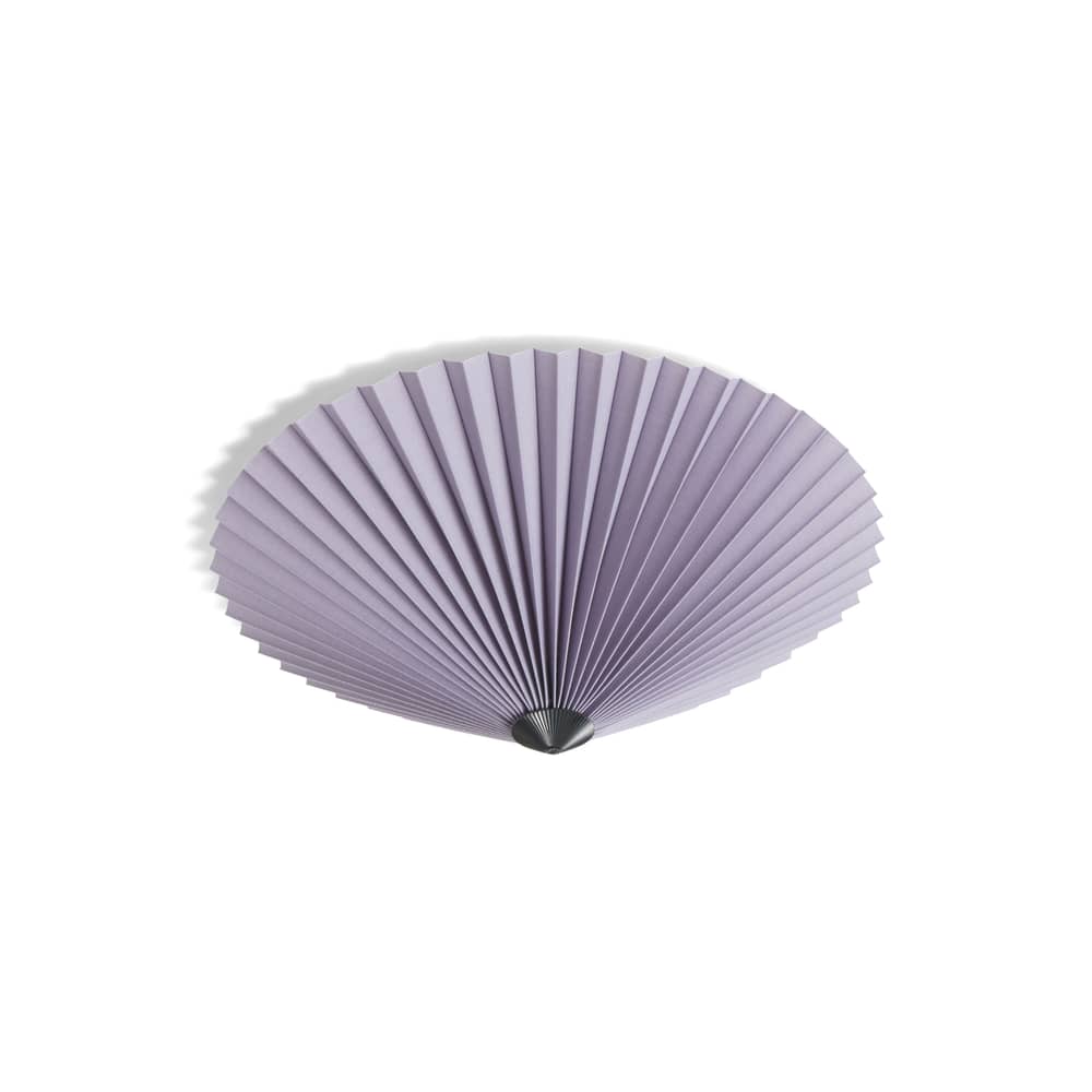 Applique Matin Flush Mount tissu violet / Plafonnier - Small / Ø 38 cm - Hay - Lavande - Acier peint, Coton plissé