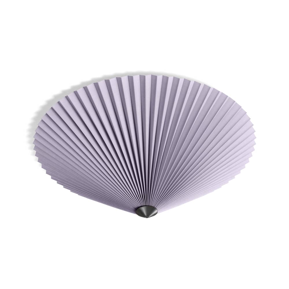 Applique Matin Flush Mount tissu violet / Plafonnier - Large / Ø 50 cm - Hay - Lavande - Acier peint, Coton plissé