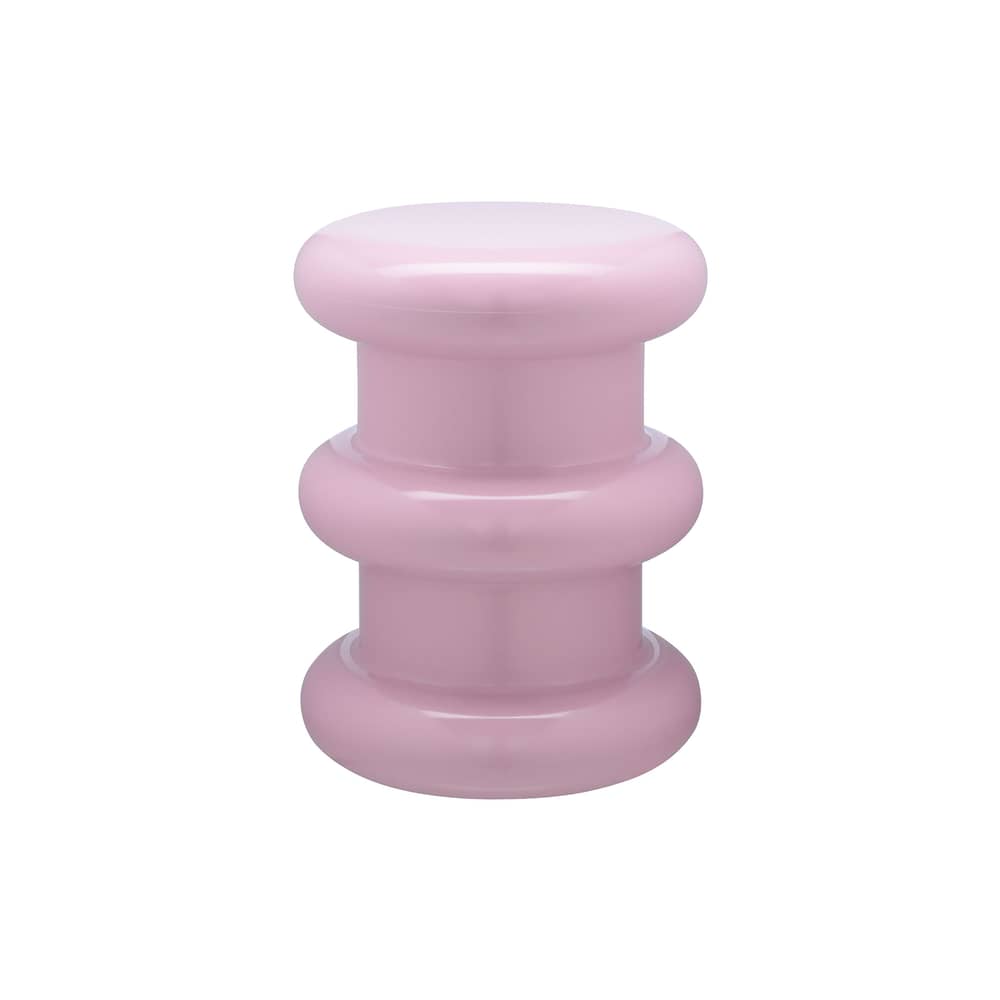 Pilastro Stool plastic material pink H 46 x Ø 35 cm - By Ettore Sottsass - Kartell - Pink - Thermoplastic technopolymer