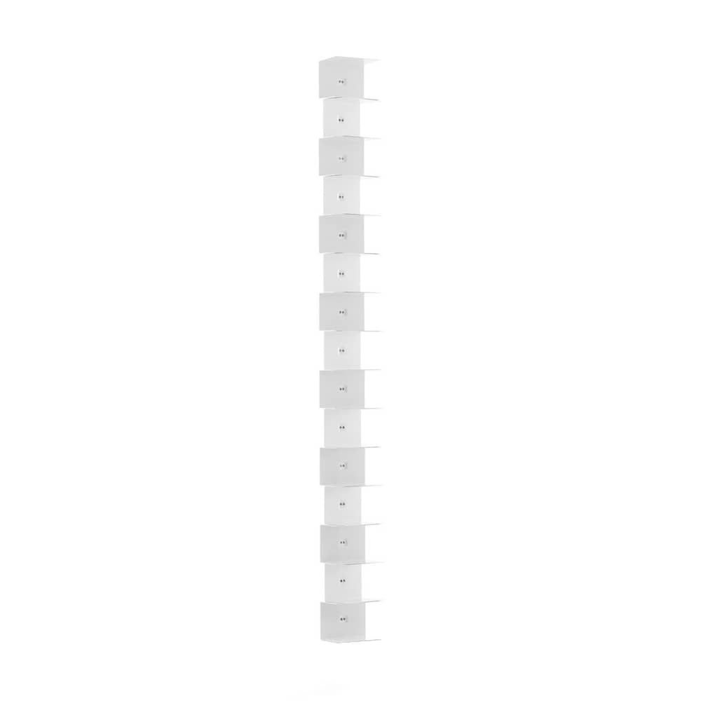 Bibliothèque murale Ptolomeo Wall métal blanc / H 210 cm - Opinion Ciatti - Blanc - Acier