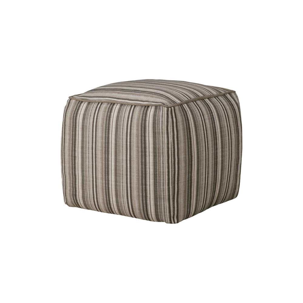 Pouf d\'extérieur Zahara Outdoor tissu gris - Ethnicraft - Gris - Mousse, Tissu polypropylène