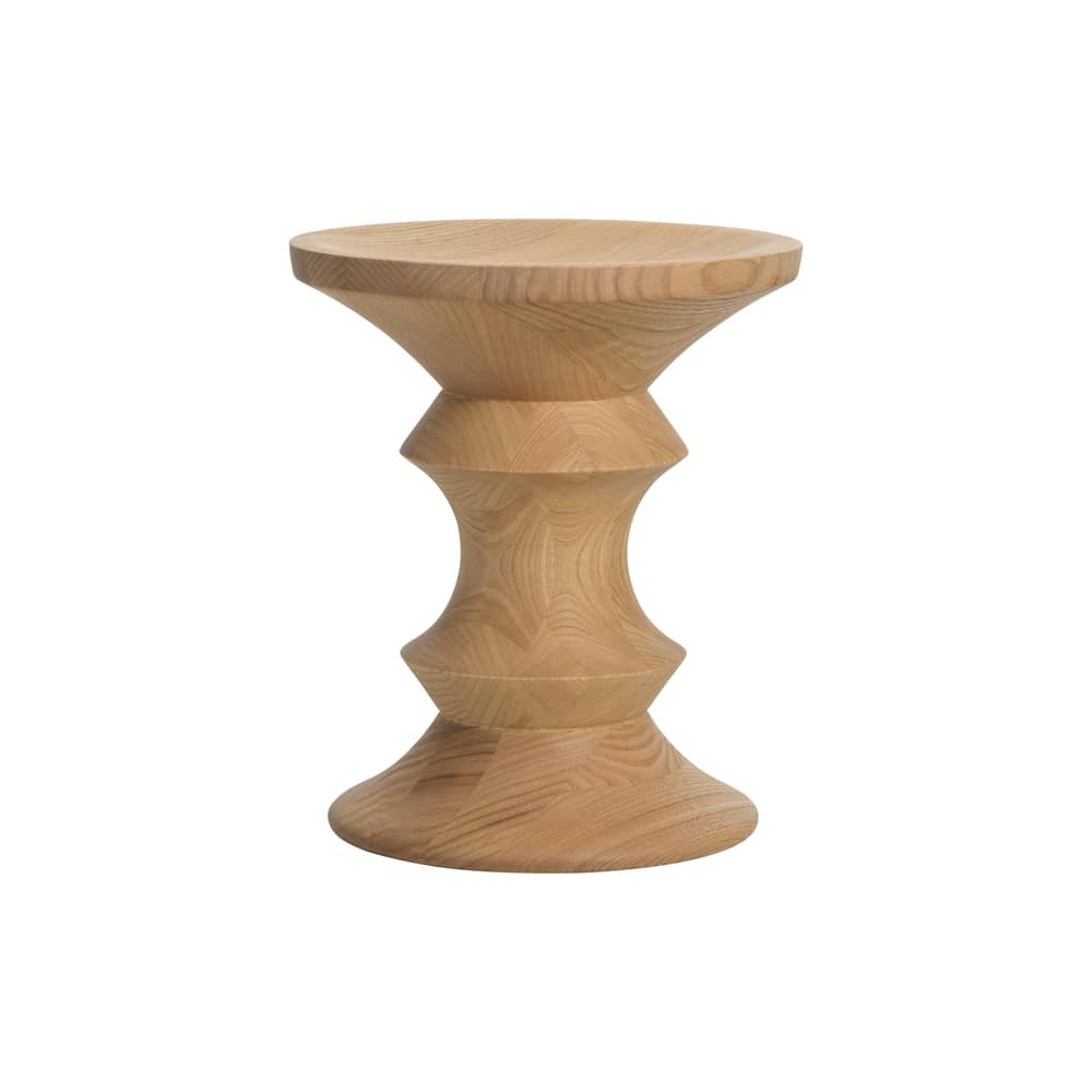 Stools Stool natural wood / Model C - Vitra - Model C / Natural chestnut tree - Solid chestnut wood