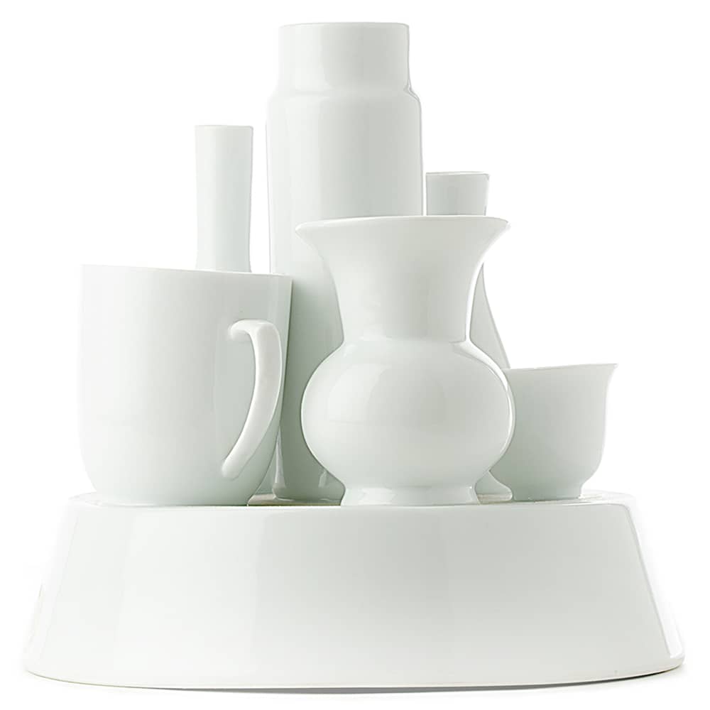 Vase Hong Kong céramique blanc - POLSPOTTEN - Blanc - Porcelaine vernie