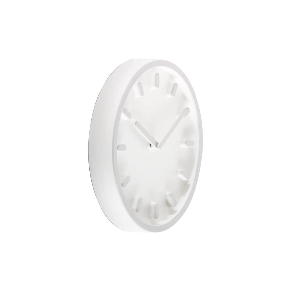 Wanduhr Tempo plastikmaterial grau / Naoto Fukasawa, 2011 - Magis - Weißes Zifferblatt / Graue Details - ABS