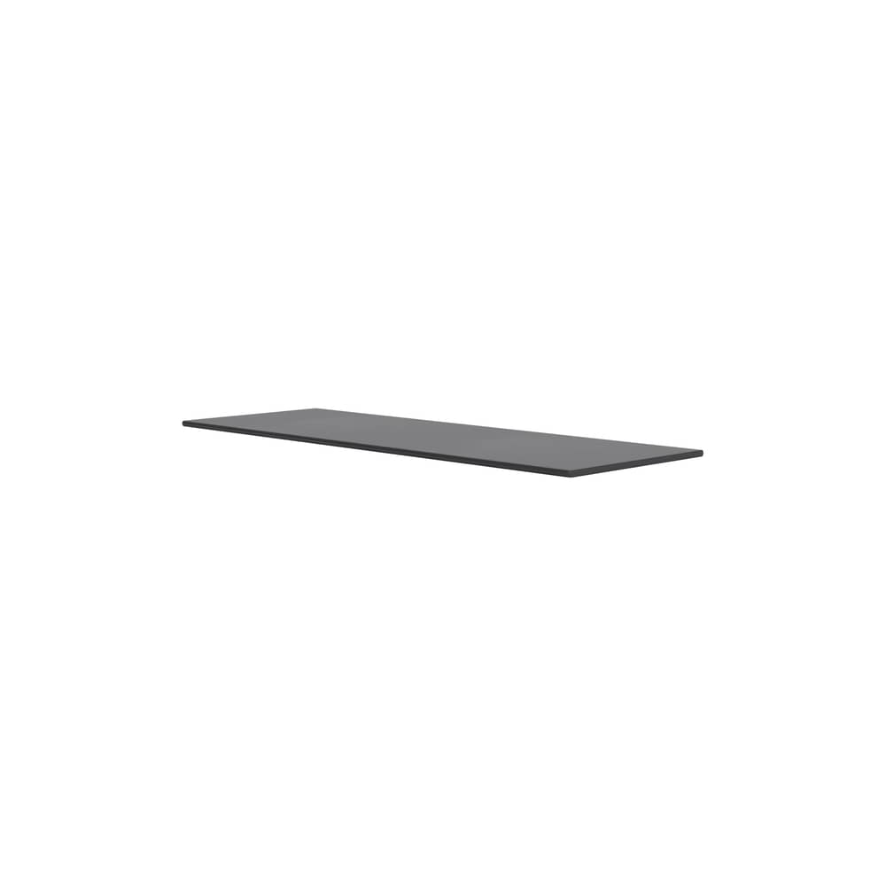 Zubehör  holz grau / Obere Ablage für zwei Montana Mini-Module - B 70 x T 25 cm - MONTANA - Anthrazit 04 - lackierte Holzfaserplatte
