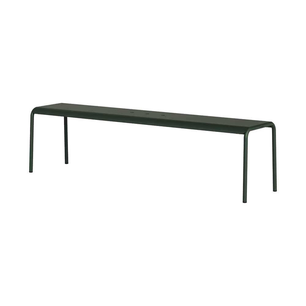 Banc Panorama métal vert / L 170 cm - TIPTOE - Vert Forêt - Acier thermolaqué