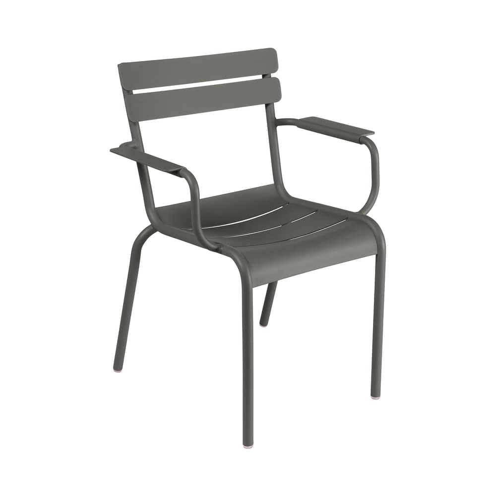 Fauteuil empilable Luxembourg Bridge métal vert - Fermob - Romarin - Aluminium laqué