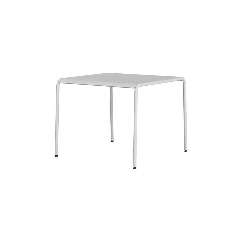 quadratischer Tisch Panorama metall grau / 90 x 90 cm - 2 Sitze - TIPTOE - Grau Kreidegrau - thermolackierter Stahl