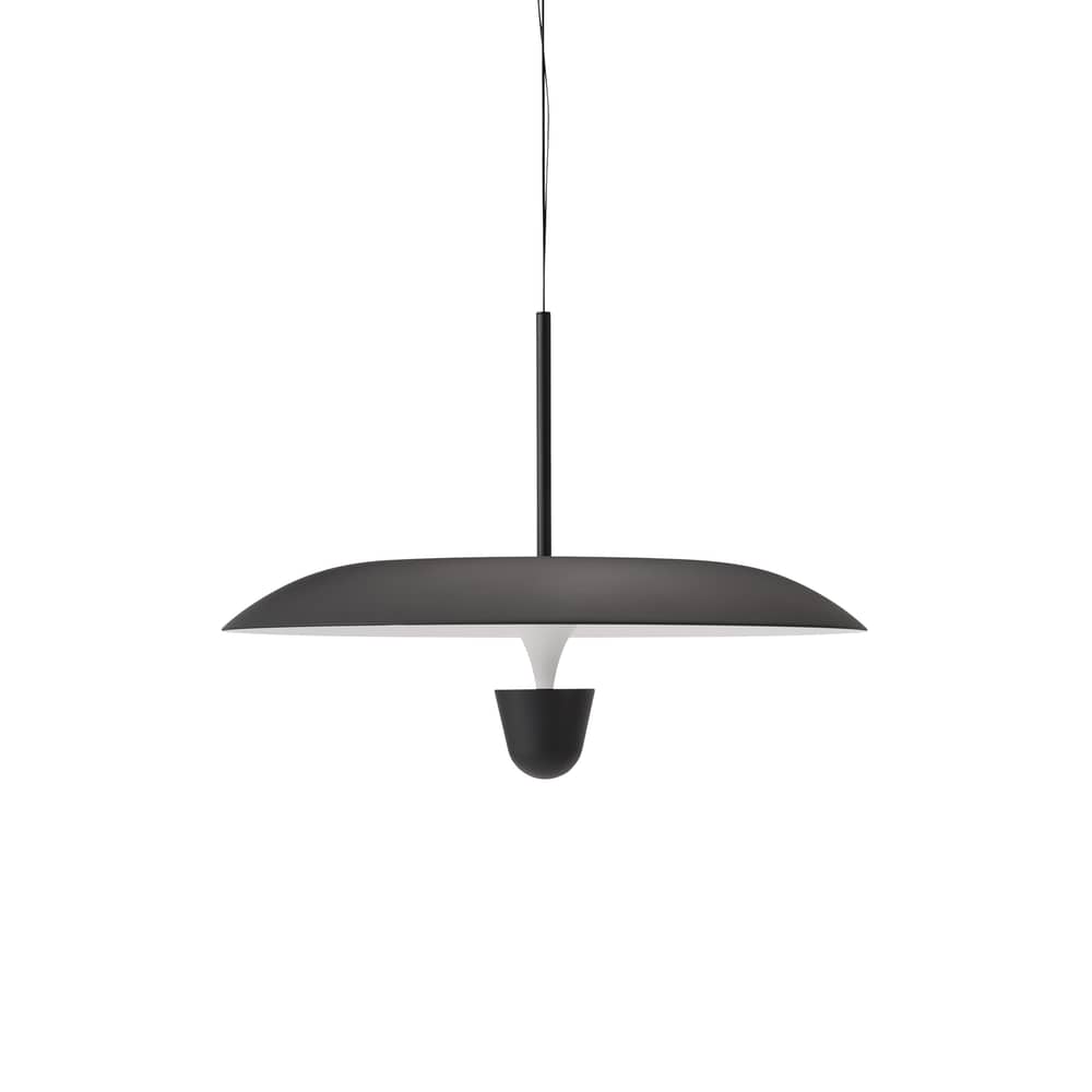 Suspension Kantarell LED métal noir / Ø 55 cm - NEW WORKS - Noir - Acier, Aluminium