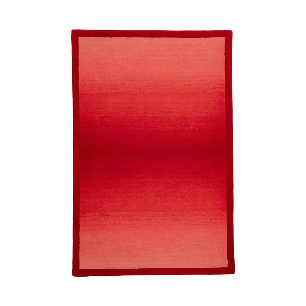 Teppich Red Is The New Red textil rot / 180 x 120 cm – handgetuftet - COLORTHERAPIS - 180 x 120 cm - Neuseeländische Schurwolle