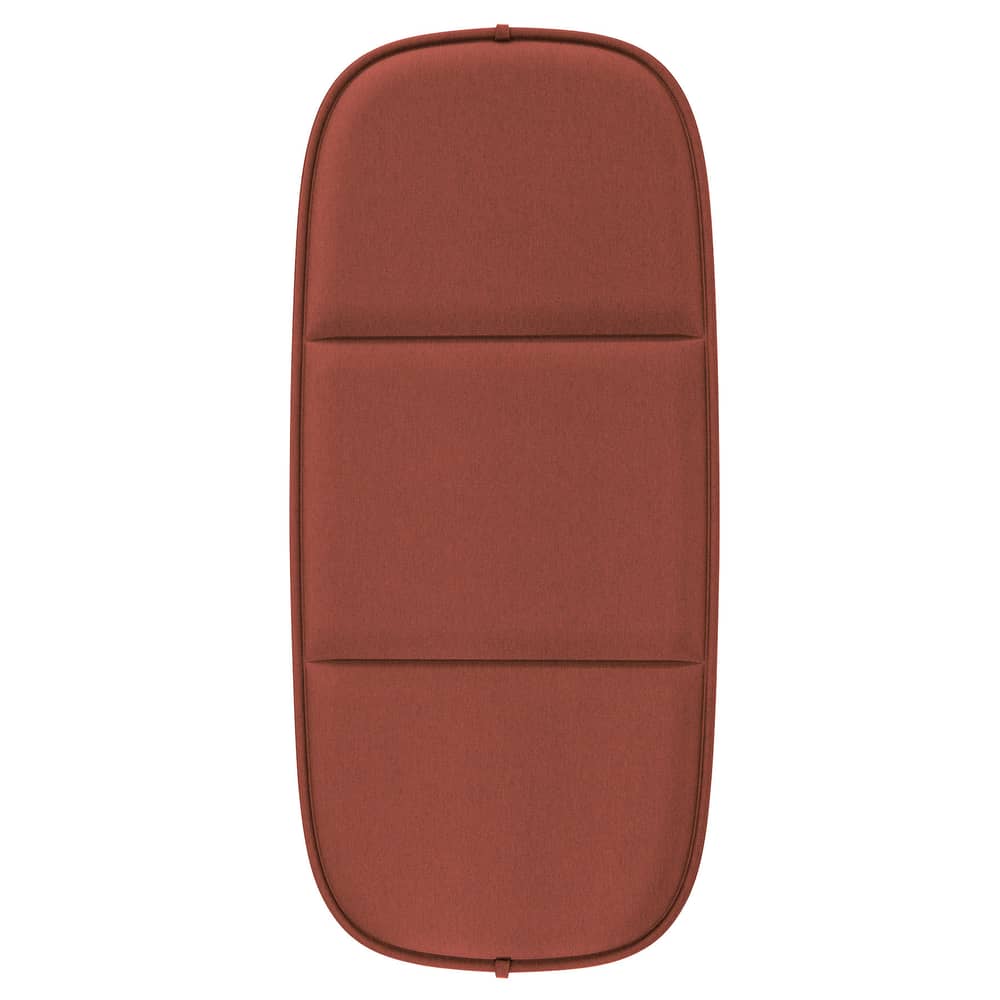 Accessoire  tissu rouge / Coussin d\'assise pour canapé HiRay - Recyclé - Kartell - Rouge brique - Polyuréthane, Tissu recyclé