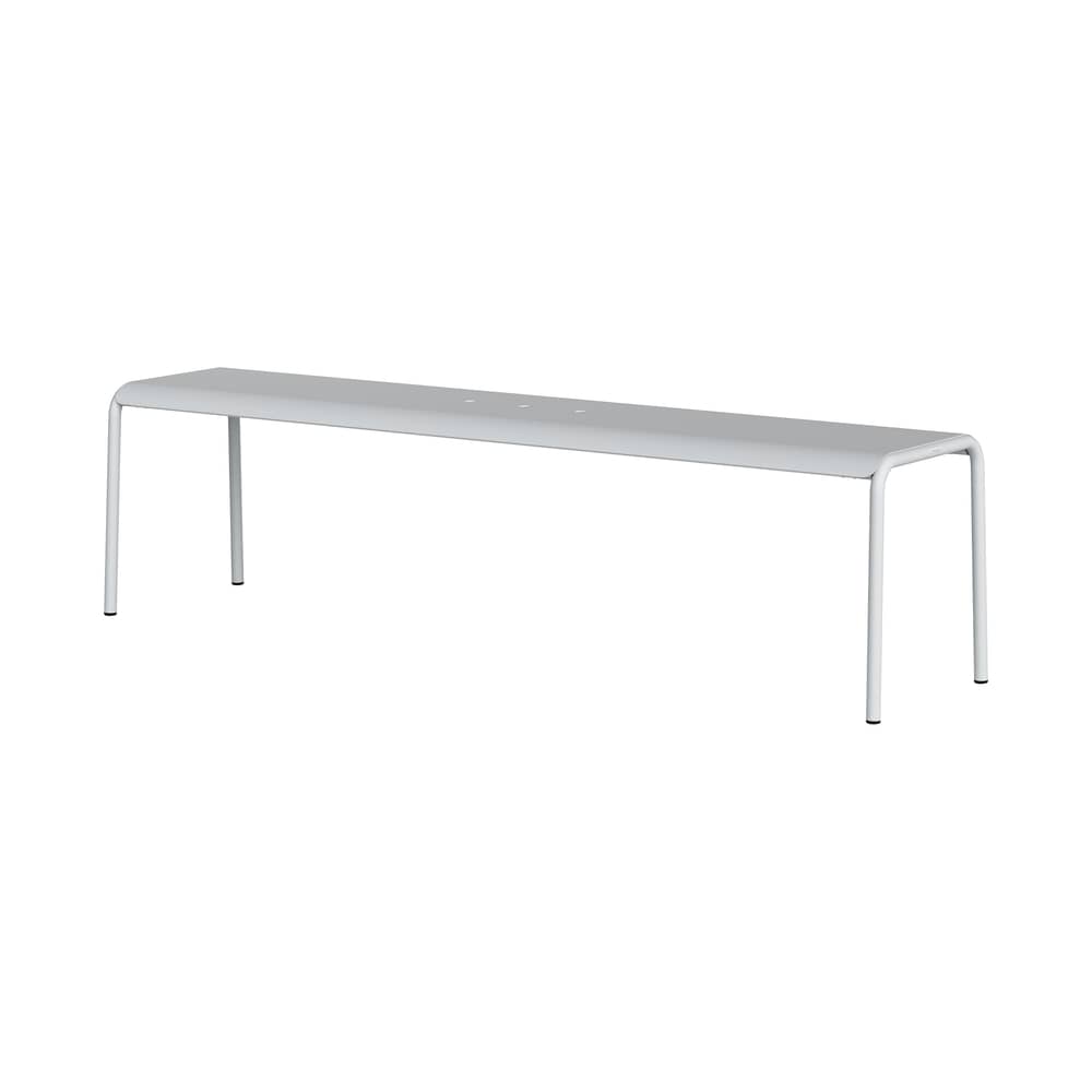 Banc Panorama métal gris / L 170 cm - TIPTOE - Gris Craie - Acier thermolaqué