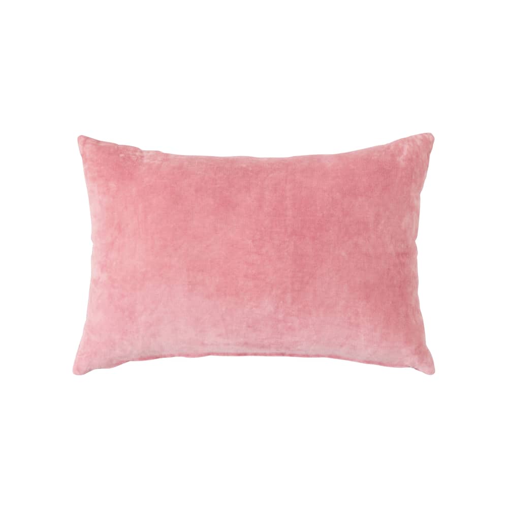 Cuscino Velvet tessuto rosa / 60 x 40 cm - HK LIVING - Rosa - Cotone, Poliestere, Velluto