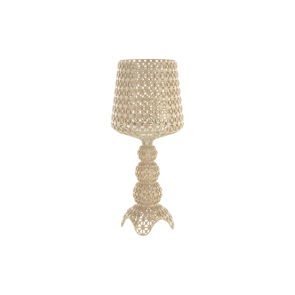 Mini Kabuki LED Lamp plastic material beige / H 70 cm - Kartell - Beige - polycarbonate 2.0