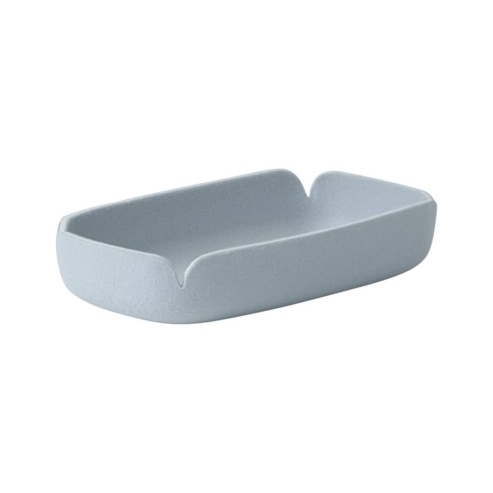 Panier Restore Tray tissu bleu / 28 x 15,5 cm - Bouteilles plastique recyclées - Muuto - Bleu clair - Feutre recyclé