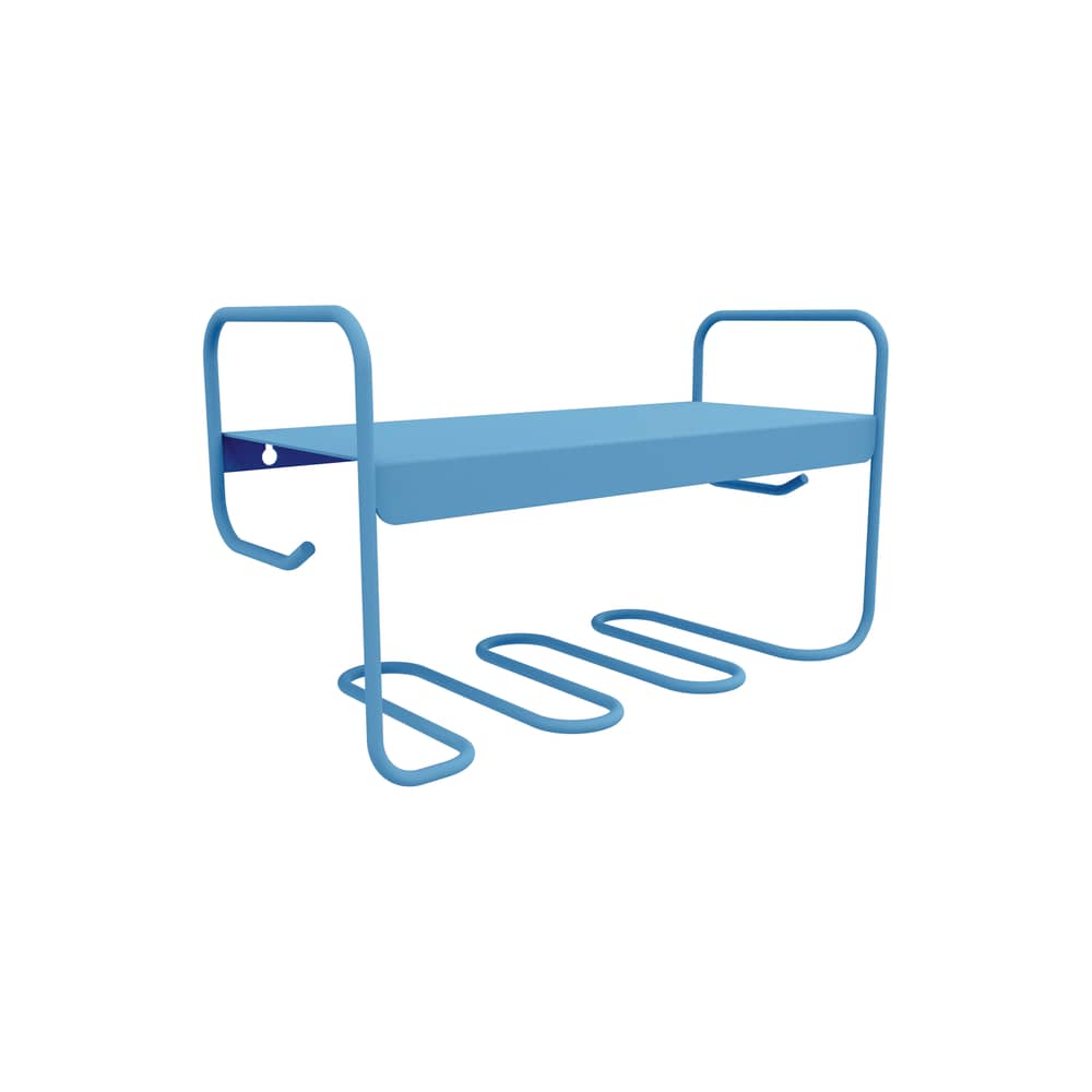 Picolino Wall shelf metal blue / L 52 x H 30 cm - Fermob - Blue Maya - Steel