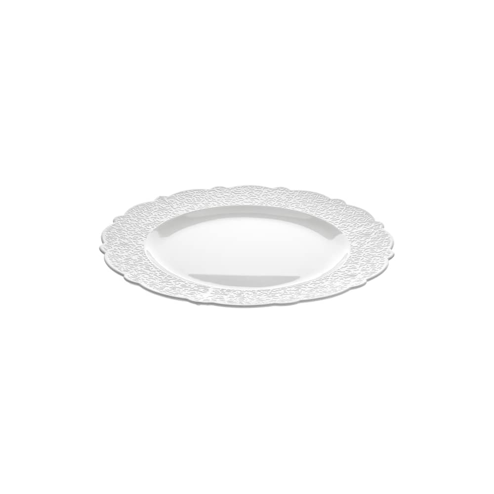 Plat de présentation Dressed Ø 33 - Alessi - Plat de service Ø 33 - Blanc - Porcelaine