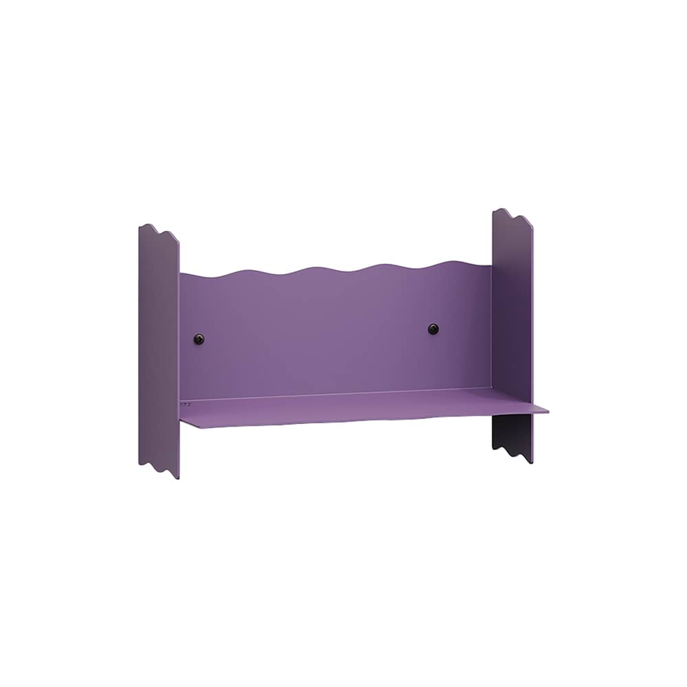 Mensola a muro Pli Vague by Uchronia metallo viola / L 30 x P 15 cm - TIPTOE - Viola - Acciaio termolaccato
