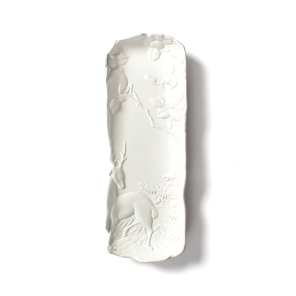 Vide-poche Replica 1 céramique blanc / Plumier - Moustache - Blanc - Céramique émaillée