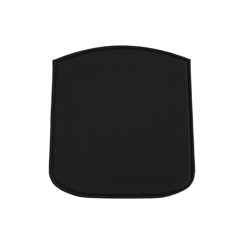 Armlehne  textil schwarz / Sitzkissen für Stuhl & Sessel Deville - Hay - Anthrazit - Olefin Stoff, Polyurethan-Schaum
